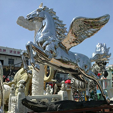 mirror finishing life size horse statues for sale